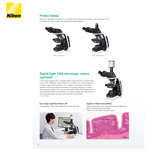 Microscopio Biológico Binocular <span class=keywords><strong>NIKON</strong></span> EI con Iluminación LED, Resolución Full HD, Enfoque Manual, Clasificación IP53 - Product Image 3