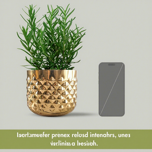 Pot de fleurs en métal doré, pot de fleurs martelé diamanté, mini-récipient décoratif pour plantes pour la maison, l'hôtel, le restaurant - Product Image 3