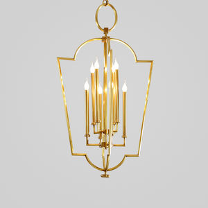 Elegant Simple Creative Design <strong>Cage</strong> Lantern Globe Chandelier Hanging Lamp Wholesale Brass <strong>Lighting</strong> - Product Image 5