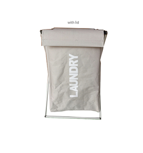 Andeya Giỏ Đựng Đồ Giặt Bằng Vải Oxford Gấp Gọn Theo Yêu Cầu Khung Kim Loại <span class=keywords><strong>3</strong></span> Ngăn - Product Image 4