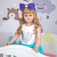 Populaires Grandes Poupées Reborn Bébé en Silicone de 76CM, Poupées Reborn Réalistes Nouveau-Né Adorables en Caoutchouc pour Cadeaux d'Enfants