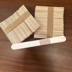 50 bâtonnets en bois naturel pour crème glacée, bâtonnets fins de qualité alimentaire pour la pâtisserie, les projets DIY et les activités éducatives - Product Image 6