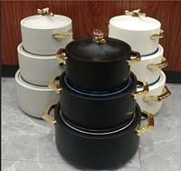 Super Wärmespeichernder Thermischer Hotpot 1L 2L 3,5L Isoliertes Auflaufformen-Set mit Dichtsitzendem Deckel für Dinner-Partys