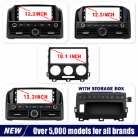 Kit de cadre de panneau de tableau de bord pour MOLDURA 9 POLEGADAS FORD NEW FIESTA FABRIQUÉ AU MEXIQUE, MODÈLE HATCHBACK 2012 SEDAN 2011-2017