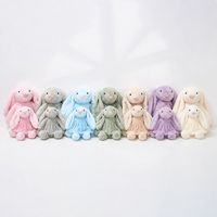 Peluche de lapin mignon à longues oreilles, jouet en peluche géant en forme de lapin, disponible en 3 tailles (25 cm-56 cm), décoration de Pâques, cadeaux