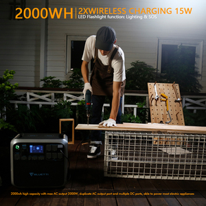 Station d'alimentation portable <span class=keywords><strong>AC200P</strong></span> grande capacité, alimentation énergétique de charge en extérieur, générateur d'énergie solaire - Product Image 5
