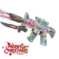 Pistolet à Graffiti de Noël Électrique à Piles avec Lumières LED, Effets Sonores et Jet de Brume pour Fêtes Intérieures et Extérieures – Idéal pour Garçons