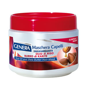 Masque capillaire GENERA 500ML à l'huile de riz et au beurre de karité - Product Image 1