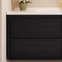 Vente directe usine : Meuble de salle de bain élégant avec lavabo, armoire blanche pour buanderie, meuble moderne en céramique