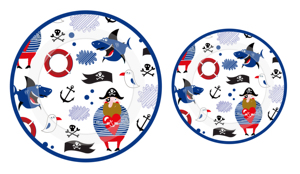 YOT Set per Festa di Compleanno a Tema <span class=keywords><strong>Pirata</strong></span>, Bellissime Decorazioni in Carta, Stoviglie Monouso 27x23x10cm, per 16 Persone - Product Image 6