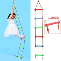 Échelle souple en plastique à six marches pour l'intérieur et l'extérieur, jouet d'exercice d'escalade, équipement d'entraînement sensoriel pour bébés et enfants, jouet domestique