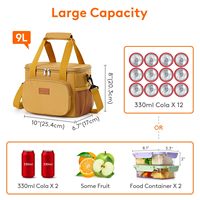 Sac isotherme réutilisable pour le déjeuner, pour hommes et femmes, sac à lunch portable, durable, étanche, en Oxford, sac isotherme pour le camping