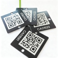 Plaques d'identification numériques imprimées sous la surface, en aluminium anodisé, gravées, numérotées séquentiellement, autocollantes, pour équipement, étiquettes d'identification d'arbre