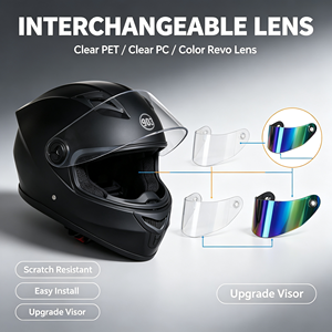 Casco de Motocicleta Modular Abatible, Carcasa de ABS, Visera Doble, con <span class=keywords><strong>Intercomunicador</strong></span> - Product Image 3