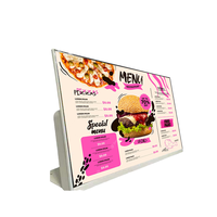 Écran de menu numérique LCD MJK 21,5 23,8 pouces avec cadre métallique, haute luminosité, Android OS, CMS, pour ascenseurs et magasins de détail, compatible SDK