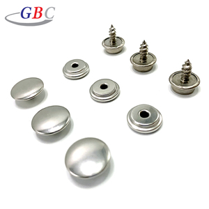 Doppelseitige silberne Metall-Leder nieten Knöpfe Druckknöpfe Nägel Gepäcks chnalle mit Beschichtung stech nik für Kleidung & Zubehör - Product Image 3