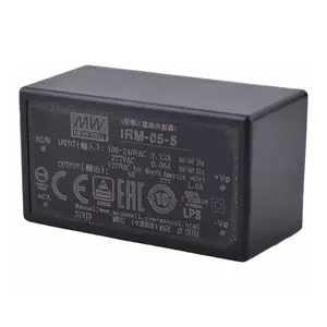 SMPS MeanWell IRM-05-5 5W 5V 1A AC-DC Single Output PCB-Mount Green Power Module Switching Power Supply