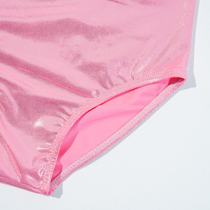 ชุดบัลเล่ต์ผ้ามันเงาสำหรับเด็กผู้หญิงชุดยิมนาสติกสำหรับการแสดงบนเวทีชุดนักยิมนาสติกสีชมพูสินค้าออกใหม่ - Product Image 6