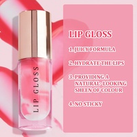 Nouveaux Cosmétiques Brillant à Lèvres Ultra-Luxe Hautement Pigmenté Maquillage de Marque Privée Bio Naturel Vegan Formule Juteuse Lip Plumper Glossy
