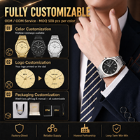 Montres personnalisées OEM pour hommes, personnalisation du logo, fabricant Orologio Uomo, montre de luxe étanche pour hommes