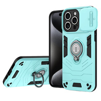Coque de téléphone de protection complète antichoc TPU + PC pour Infinix Smart 10 Plus/8 HD/8 Pro/9/8/7/6 HD/8 couvercle de support d'anneau en métal rotatif