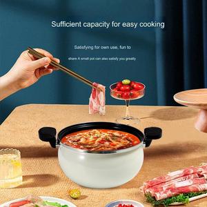Nouvelle Cocotte à Soupe Grande Capacité, Compatible Induction et Gaz, Revêtement Antiadhésif en Pierre Médicale, Marmite à Pression en Fonte - Product Image 6