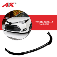 Toyota Corolla 2017-2018 bodykit를 위한 3 개 부품 앞범퍼 입술