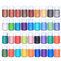 36 pots de 30ML, ensemble de pigments de poudre de Mica perle pour peinture, teinture, vernis à ongles, résine époxy, fabrication de bougies, bombes de bain, Slime
