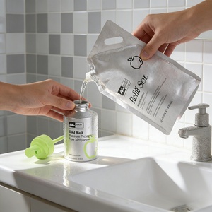 Emballage écologique recyclable, flacon de savon pour les mains en aluminium, impression personnalisée et design haut de gamme - Product Image 4