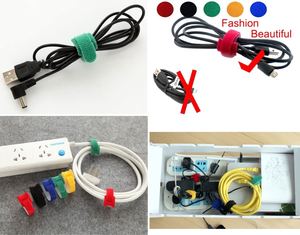 50 attaches-câbles en microfibre noire de 6 pouces, réutilisables, avec fixation élastique en nylon, double face, à crochets et boucles, pour câbles noirs - Product Image 2