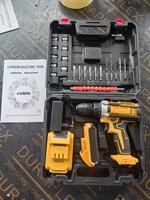 Perceuse électrique sans fil 21V à batterie lithium, moteur à balais, deux vitesses, tournevis multifonctionnel, outils sans fil pour l'export.