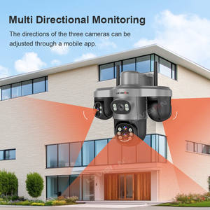 Cámara de Seguridad Solar LS VISION de 6MP con Tres Pantallas y Cuatro PTZ, Exterior, 4G/WiFi, Zoom 10X, Seguimiento Automático Humano, Cámaras CCTV <span class=keywords><strong>V380</strong></span> <span class=keywords><strong>Pro</strong></span> - Product Image 2