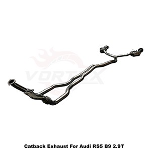 Sistema de Escape Completo Vortex de Acero Inoxidable con Tubos de Bajada para Audi RS5 B9 2.9T 2019-2025, Mejora de Rendimiento - Product Image 5