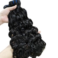 Extensions de cheveux humains vierges vietnamiens bouclés italiens, double trame, bruts, en gros