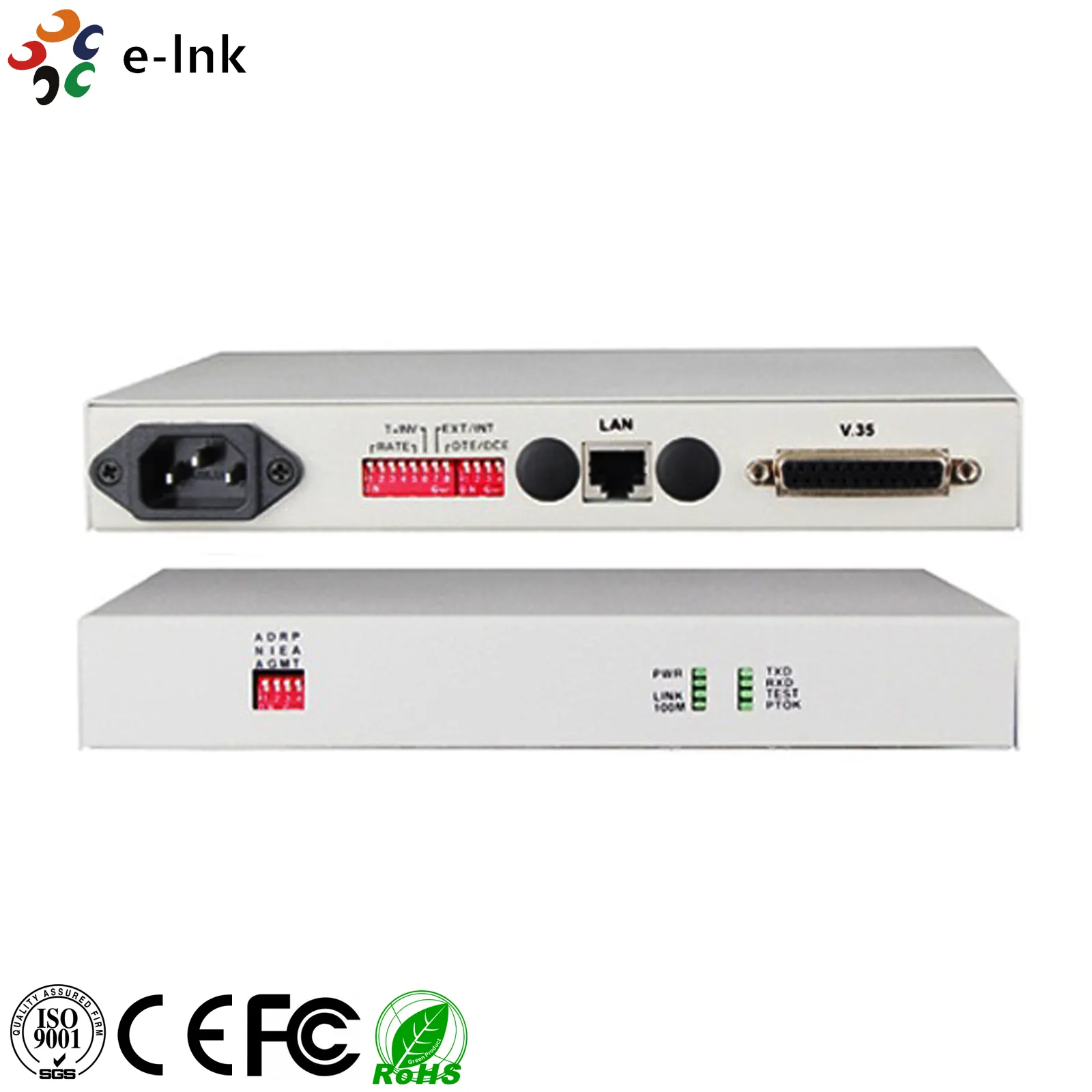 LNK-2705 V.35 zu Ethernet Konverter DCE modus, 10 / 100M Ethernet Interface: RJ45