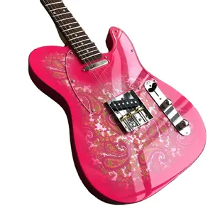 بيزلي الوردي ملصقا الغيتار الكهربائي