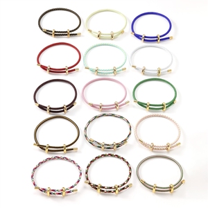 Pulsera Ajustable de Alambre de Acero con Cierre en Forma de 8, Accesorio <span class=keywords><strong>para</strong></span> Hacer Joyería con Cuentas, Cordón de Acero Inoxidable <span class=keywords><strong>para</strong></span> Manualidades - Product Image 1