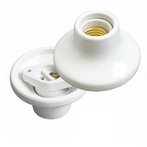 CE Decorative Lamp Socket Black/white <strong>Batten</strong> Ceramic Edison Lamp <strong>Holder</strong> - Product Image 1