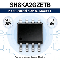 MOSFET Kanal N Ganda SOP-8L 30V 6A Transistor Daya Pemasangan Permukaan untuk Pengalihan Beban