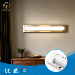 Modern New Design <b>LED</b> Wall Lamp Waterproof IP44 Bathroom Mirror Indoor Stainless Steel Wall <b>Lighting</b> For Hotel Mirror Light - Product Image 1