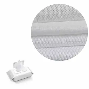 100% Polyester 20-80g/m² Jumbo Roll Spunlace Vliesstoff Hersteller kostenlose Probe verwendet feuchtes Gewebe