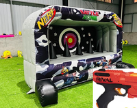 Vente Flash : Jeu de Tir à la Cible Gonflable pour Carnaval, 1,8-2,4 m de Haut, Pompe à Air Électrique, pour Enfants et Adultes, Location pour Fêtes en Extérieur