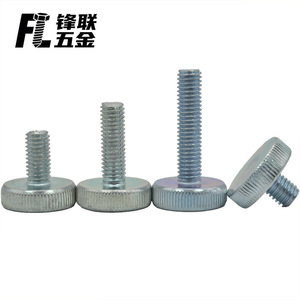 Tornillo moleteado de cabeza plana galvanizado en zinc Fenglian, acero al carbono Q235, grado A, GB835, nivel 4.8, para construcción - Product Image 4
