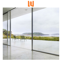 WANJIA porte-fenêtre coulissante en verre trempé pour balcon insonorisé extérieur porte coulissante en aluminium porte coulissante en verre