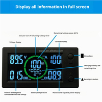 ZOPRO 50A-400A BT DC 0~300V Indicateur de niveau de batterie Moniteur Testeur de Coulomb Hall Voltmètre numérique Ampèremètre Capacité Puissance AH