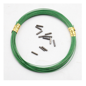 Leader <span class=keywords><strong>de</strong></span> la pêche en mer au <span class=keywords><strong>thon</strong></span>, leurre <span class=keywords><strong>de</strong></span> pêche robuste, <span class=keywords><strong>fil</strong></span> en acier inoxydable revêtu <span class=keywords><strong>de</strong></span> nylon, 1x7, 30lb, 10m, vente en gros, chine - Product Image 4