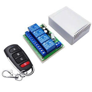 220V AC sans fil RF télécommande commutateur émetteur 4 boutons récepteur 24V domotique LED relais pour Garages portes maisons - Product Image 1