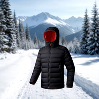 Doudoune légère pour homme en hiver, avec capuche extérieure et bonne isolation, doudoune en duvet de canard blanc