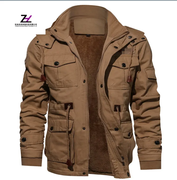 High Quality Mens Pilot Winter Fleece s Warm Thicken Outerwear Plus Size jacket