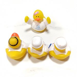 Wholesale Custom Logo Children's <b>Doctor</b> Nurse Duck Plastic Squeeze Squeaky Water Bath Toy <b>Set</b> for Promotional Gift - Product Image 4